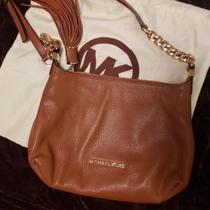 Michael Kors Weston Tassel Pebbled Leather Purse